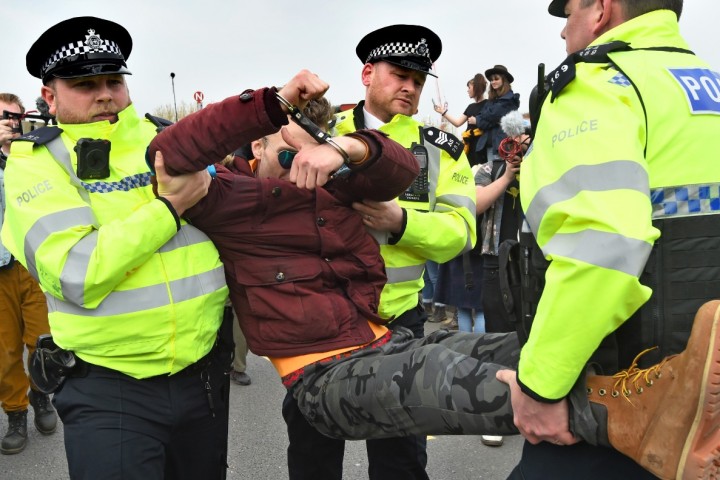 More Than 750 Arrested At Climate Change Protests in London